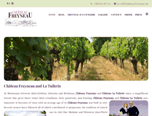 Tablet Screenshot of chateau-freyneau.com